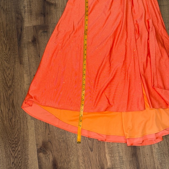 Ladivine Elegant Orange Evening Gown - Picture 14 of 15